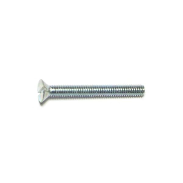 Midwest Fastener #5-32 x 1-1/2 in Slotted Flat Machine Screw, Zinc Plated Steel, 36 PK 61373 - main